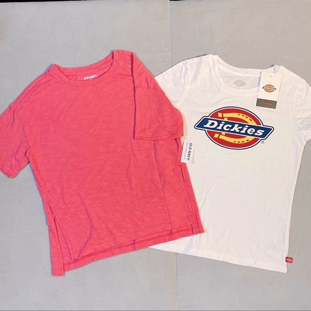 NWT GIRLS SIZE SMALL SHORT SLEEVE SHIRT BUNDLE OF 2